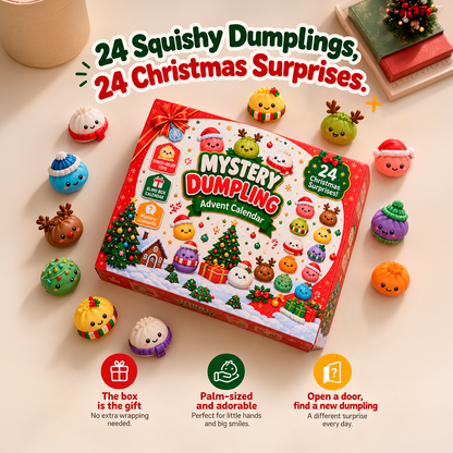 Nucca 2026 Dumpling Squishy Advent Calendar — Indoor Recreation Stress Relief Toy