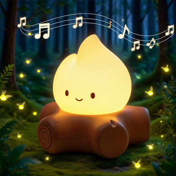 Campfire Glow Sleep Light with White Noise